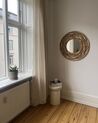 Round Rattan Wall Mirror ø 75 cm Brown BURGIS_933507