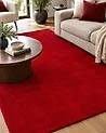 Shaggy Rug DEMRE Red 140 x 200 cm