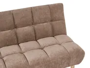 Sofa Bed 2 Seater RISOR Fabric Brown_1053572
