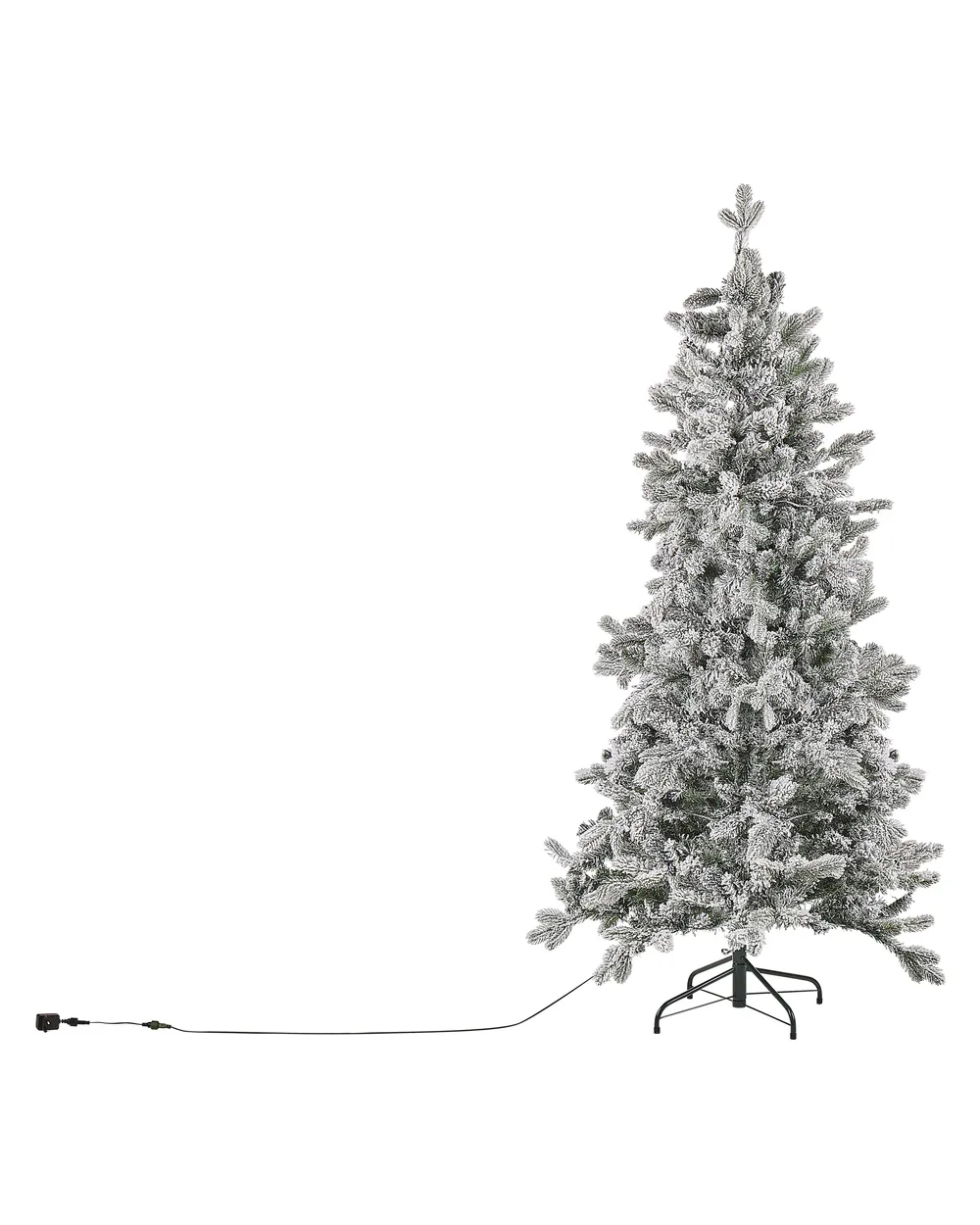 Ośnieżona sztuczna choinka świąteczna LED TATLOW 180 cm Zielony_813202