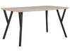 Tavolo da pranzo legno e nero 140 x 80 cm BRAVO_750513