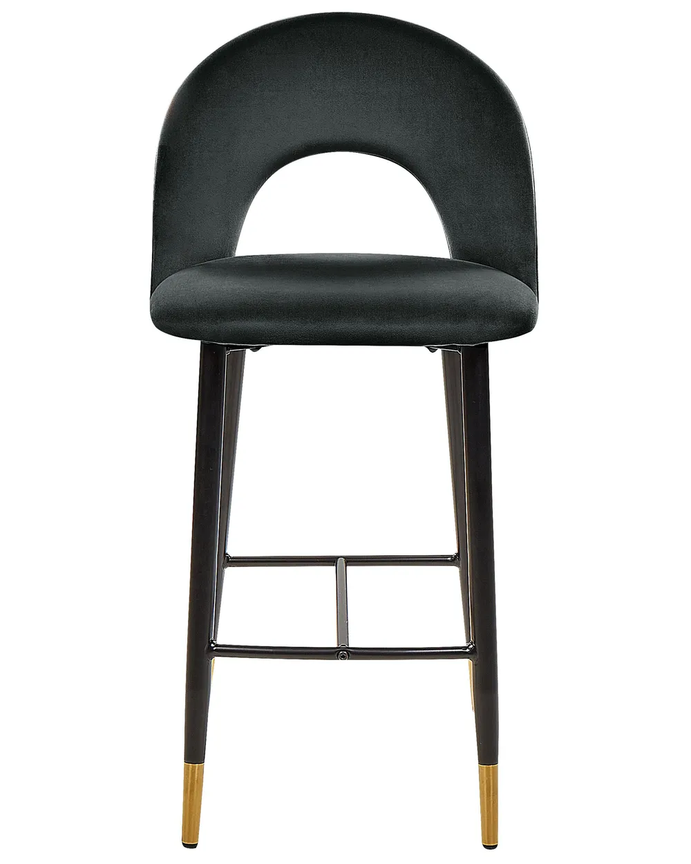 Set di 2 sedie alte FALTON Velluto Nero_795825