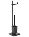 Toilet Roll and Brush Holder ULAPES Metal Black