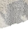 Shaggy Area Rug 80 x 150 cm White and Grey GORIS _854459