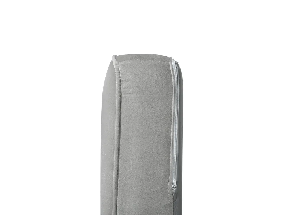 Canapé 3 places LOKKA Velours Gris clair_704291