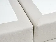 Divan Bed with Storage BARONET Fabric Off-White 180 x 200 cm (EU Super King)_1004549