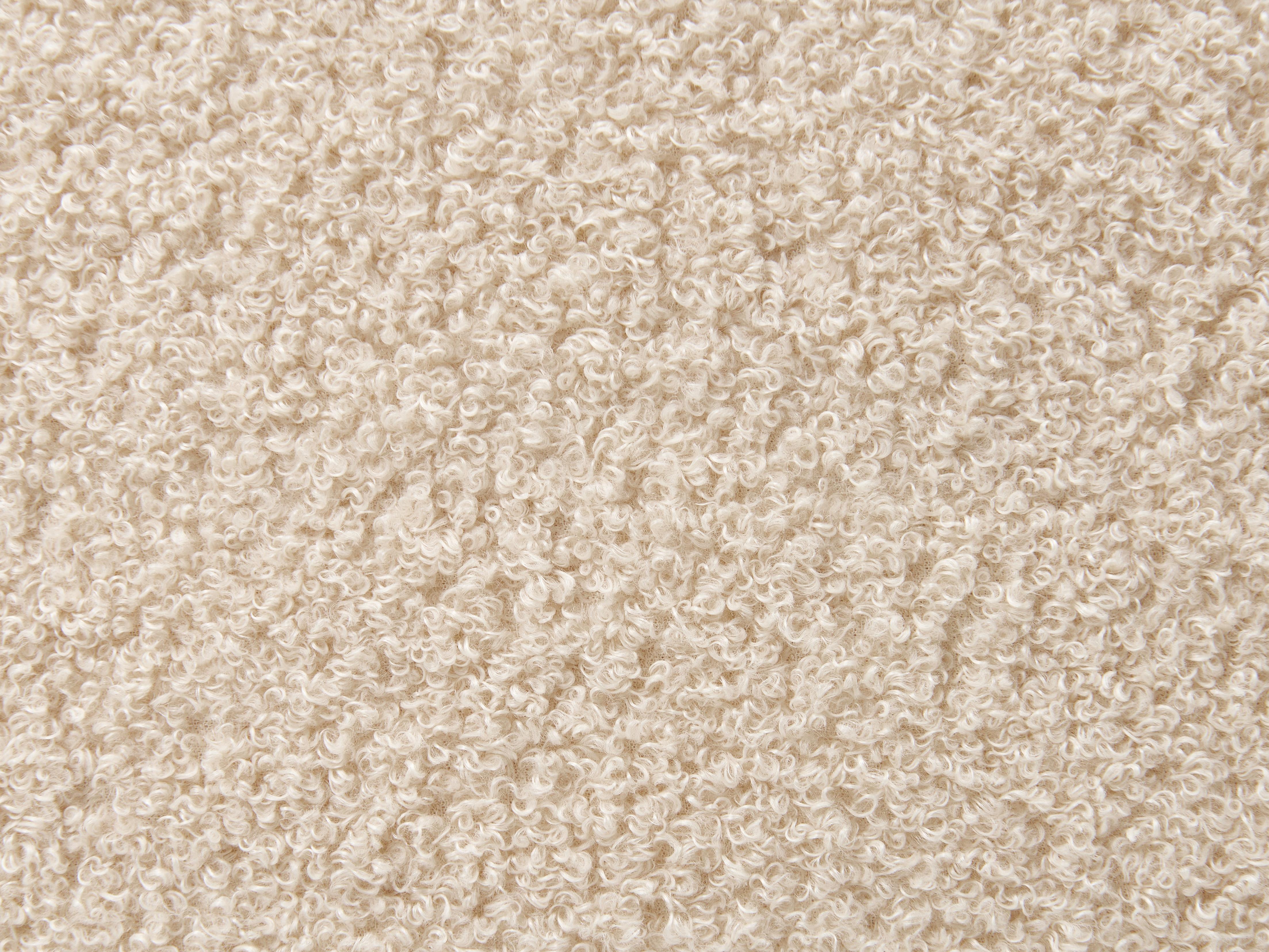 Bett mit Lattenrost Bouclé AMBILLOU 140 x 200 cm Beige_967224