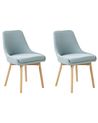 Set of 2 Dining Chairs MELFORT Light Blue