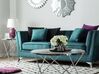 3-istuttava sohva samettinen sinivihreä GAULA_706368