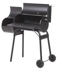 Barbecue a carbonella KATLA con affumicatore Metallo Nero_820702