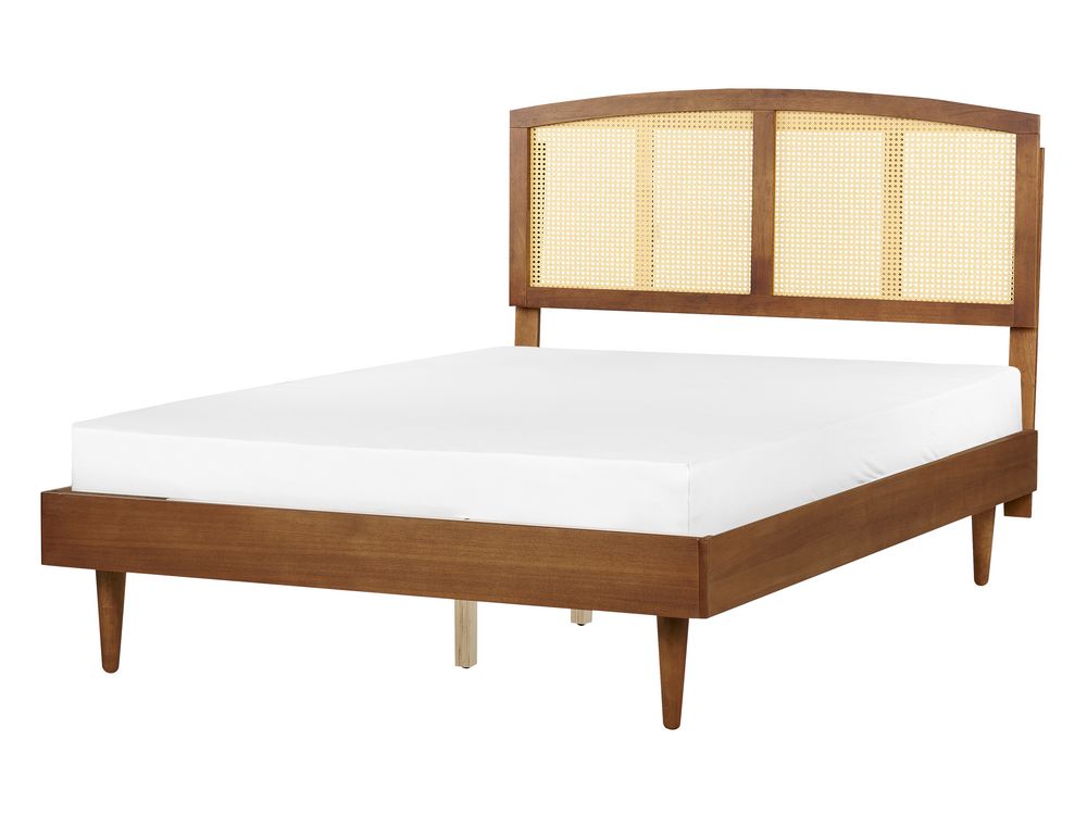 Letto Rattan VARZY 140 x 200 cm Marrone