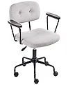 Desk Chair ALGERITA Fabric Light Grey