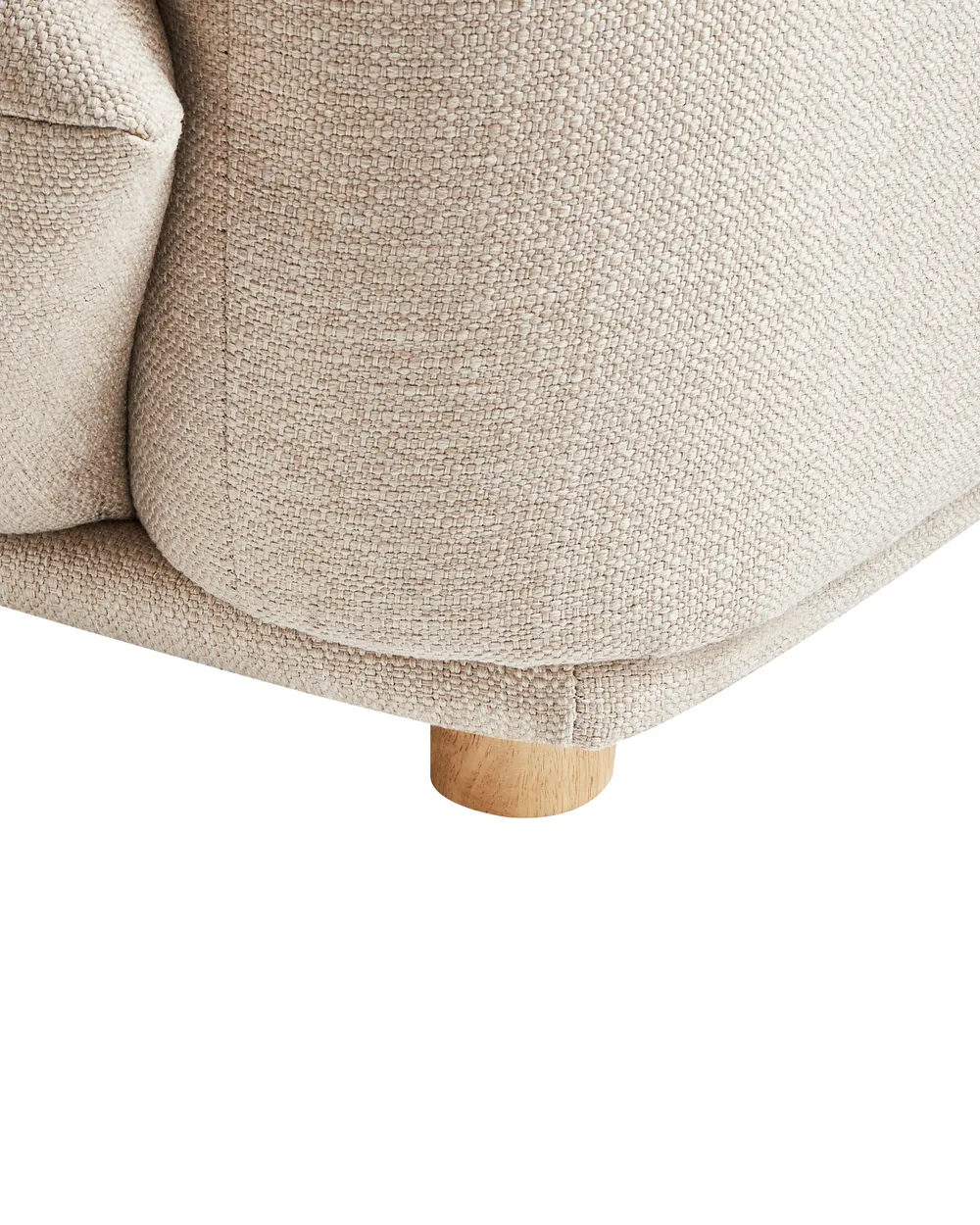 Armchair LUVOS Fabric Light Beige_970207