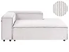 Left-Hand Chaise Longue ARDAL Corduroy Off-White