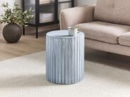Table D'Appoint Pliante Rectangulaire Gris - Bois & Aluminium - 48x38x66 Cm - Pour Intérieur & Jardin - 5