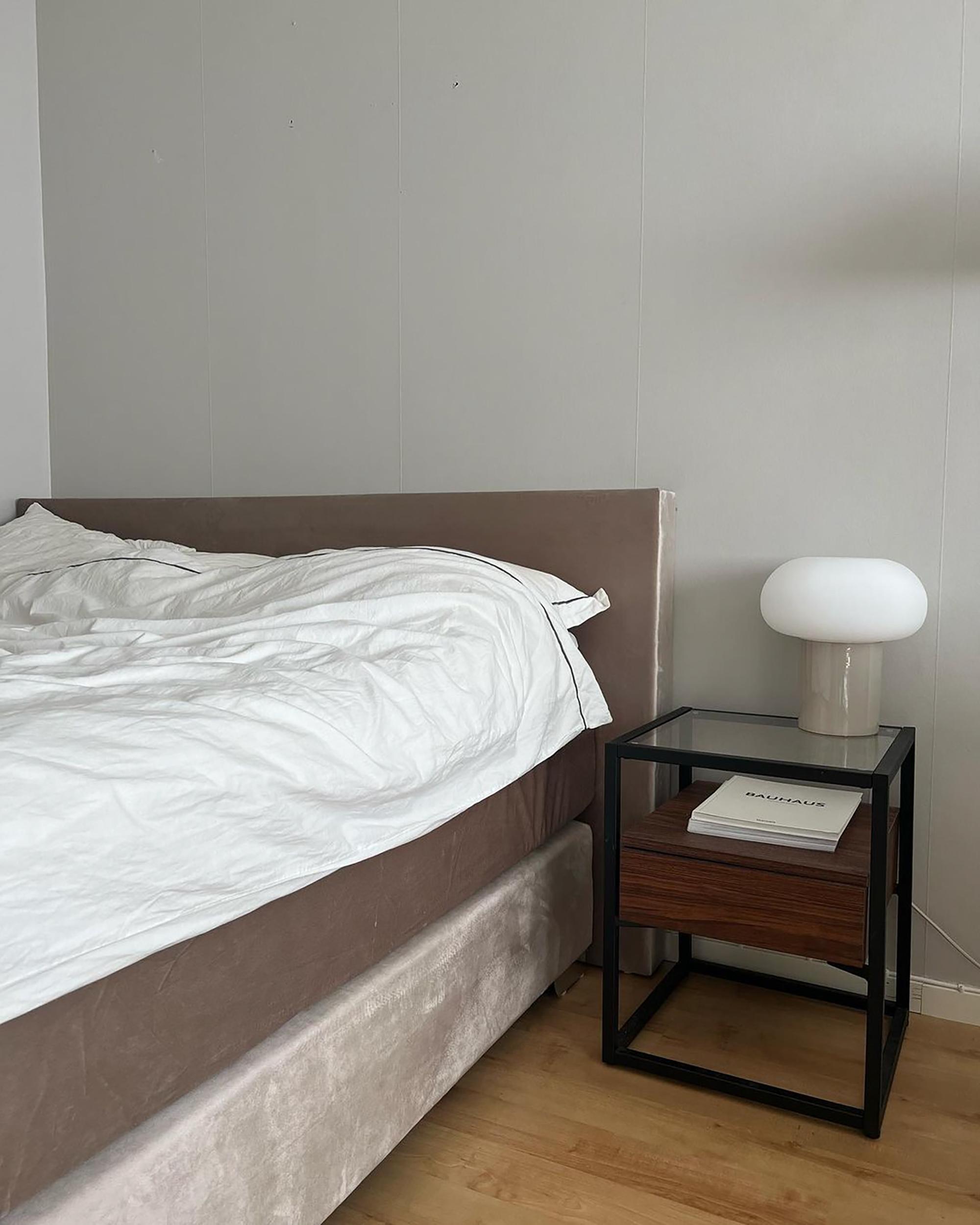 Boxspringbett Samtstoff CONSUL 160 x 200 cm Hellbeige_845699