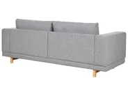 Sofa 3 Seater NIVALA Fabric Light Grey_874129