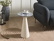 Table d'appoint AMISTAD Métal Blanc_1175541