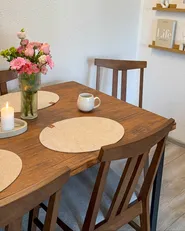 Dining Table LAREDO Dark Brown 150 cm 90 cm_982268