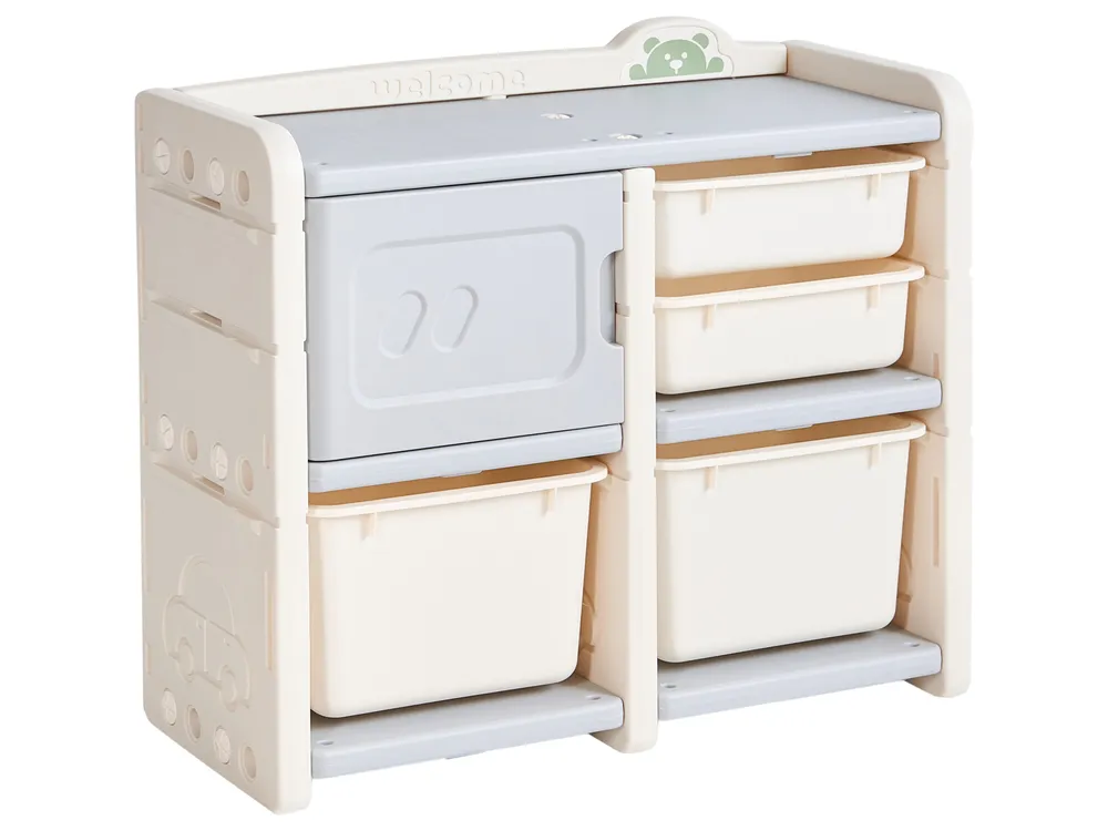 Toy Storage Organiser BULLI Truck 67 cm Beige_1123518