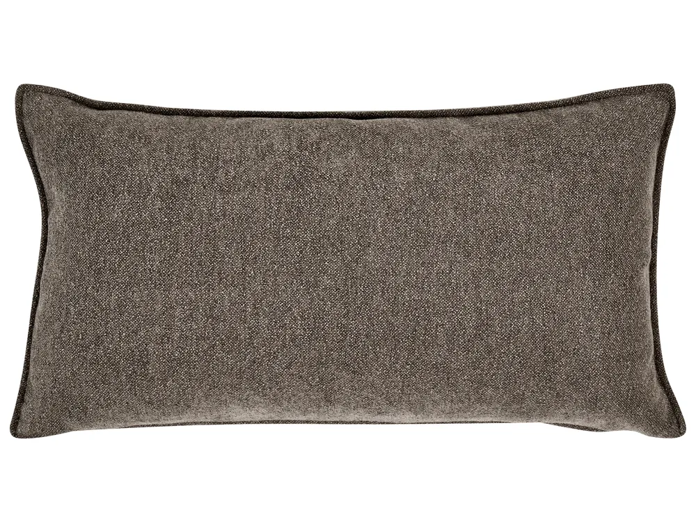 Living Room Set 6 Seater HOGBO Fabric Brown_1049952