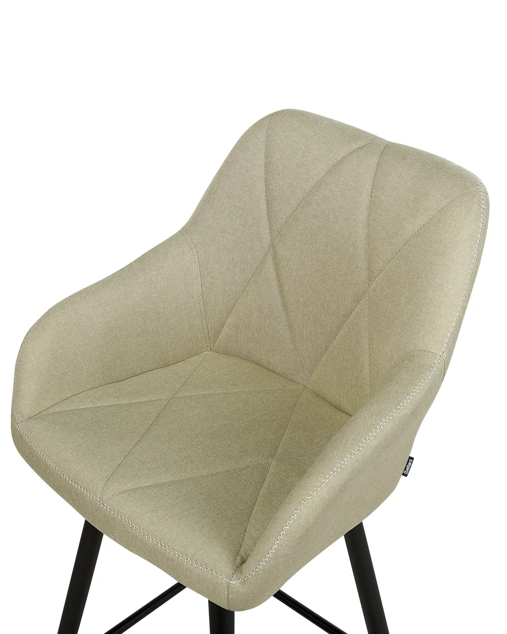 Set of 2 Bar Chairs DARIEN Light Green_1021398
