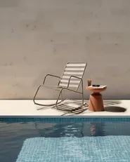 Garden Rocking Chair TURI Metal Taupe_1020853