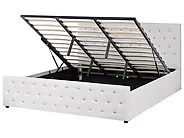Ottoman Bed AMIENS Fabric Beige 180 x 200 cm (EU Super King)_1185152