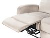 Velvet Manual Recliner Living Room Set Beige VERDAL_921791