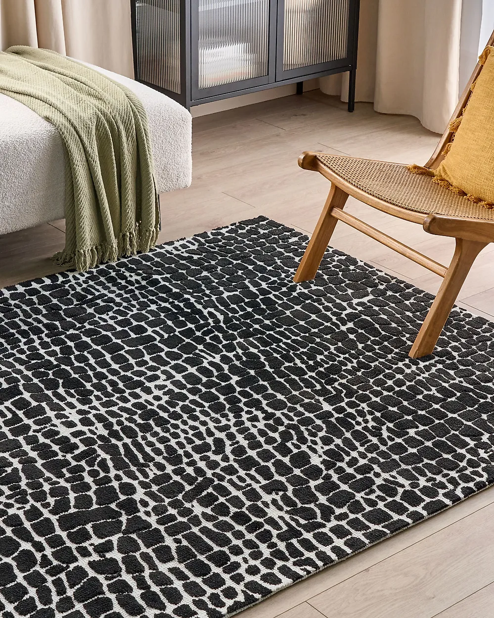 Rug PUNGE Black 300 x 400 cm_1184865