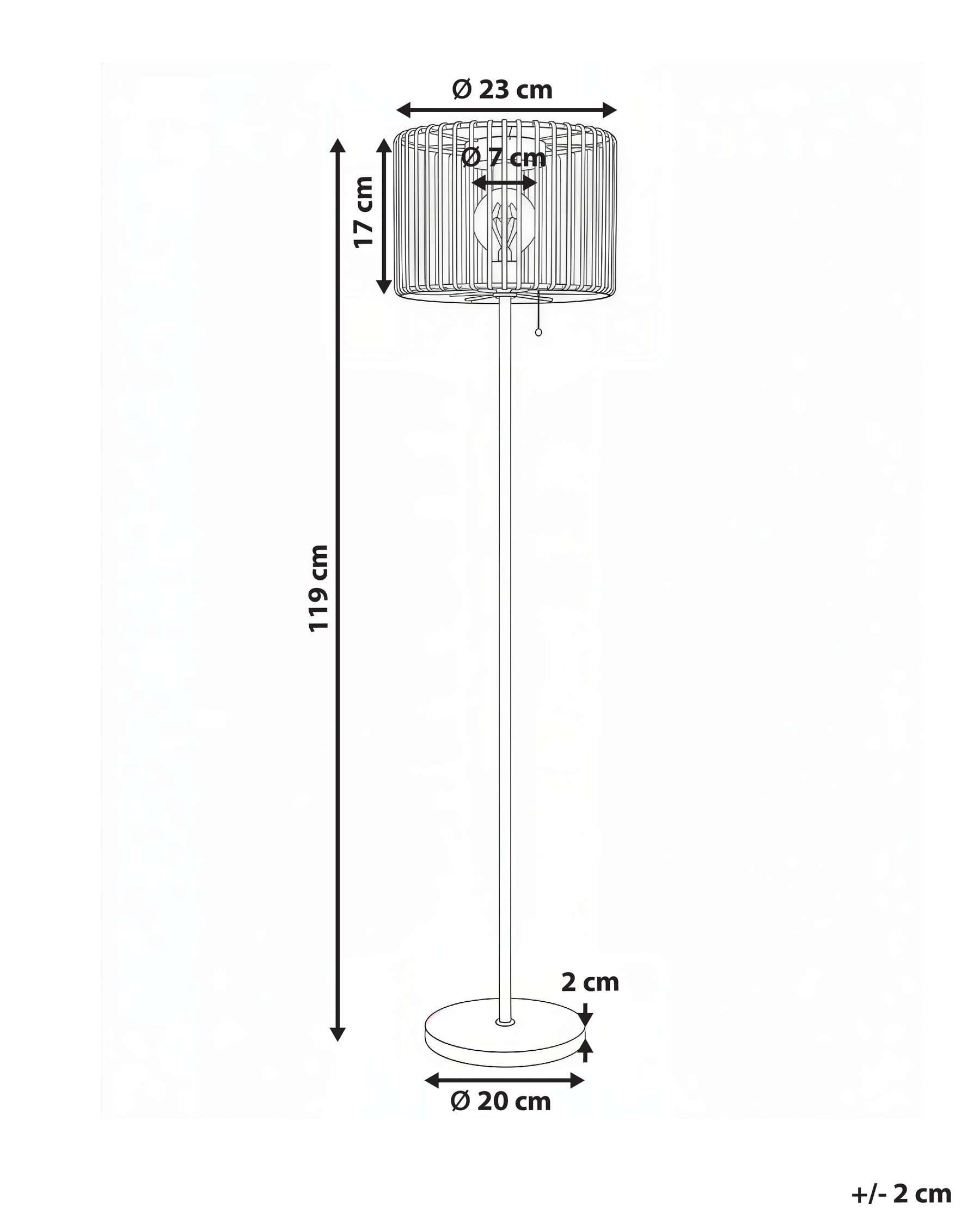 Lampada da terra solare a LED per esterni LUENA Marrone_1045316
