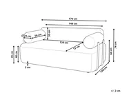 Sofa 2 Seater ELVA Fabric Light Grey_1035687