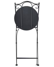 Set de 2 scaune de grădină ADRANO Pliabil Metal efect terrazzo Portocaliu_1021732