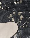 Tappeto ecopelle mucca nero macchie bianche 150 x 200 cm BOGONG_820314