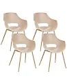 Conjunto de 4 sillas de comedor MILLERS Beige