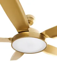 Ventilatore a soffitto con luce GOSHAABA con telecomando LED Ottone_988755