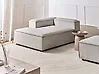 Chaise longue derecha ARDAL Pana Gris pardo