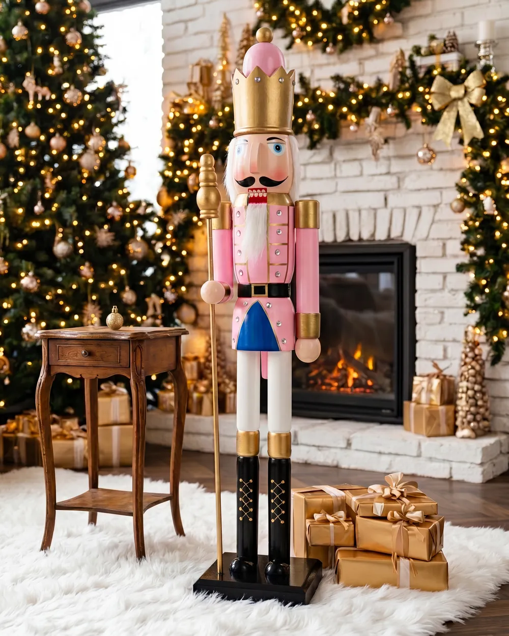 Figurine TROSAAN 90 cm Nutcracker Pink_1133155