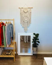 Lustro ścienne LUNEL 60 cm 90 cm Biały_980753