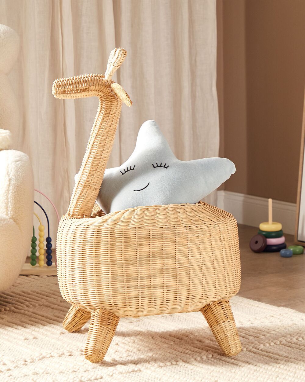Cesto infantil Girafa HAINAN Rattan Natural