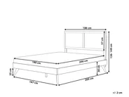 Bed ISTRES 180 x 200 cm (EU Super King) Natural Ash Wood_912599