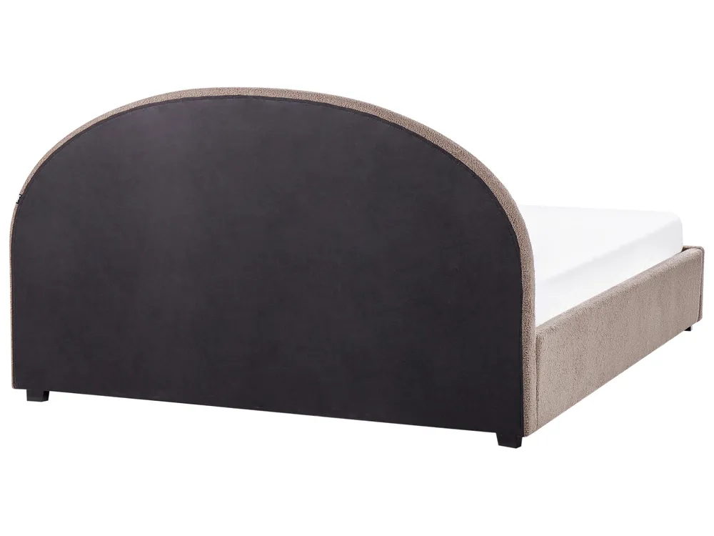 Ottoman Bed VAUCLUSE Boucle Taupe 180 x 200 cm (EU Super King)_951947