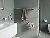 6-Piece Bathroom Hardware Set TUMACO with Towel Bars and Hooks Silver