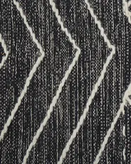 Rug KHENIFRA Black 160 x 230 cm Cotton_831117