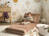 Single Sofa Bed LYSEKIL Corduroy Light Brown