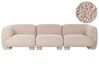 Sofa modułowa dla 3 osób MJALBI Boucle Beżowy