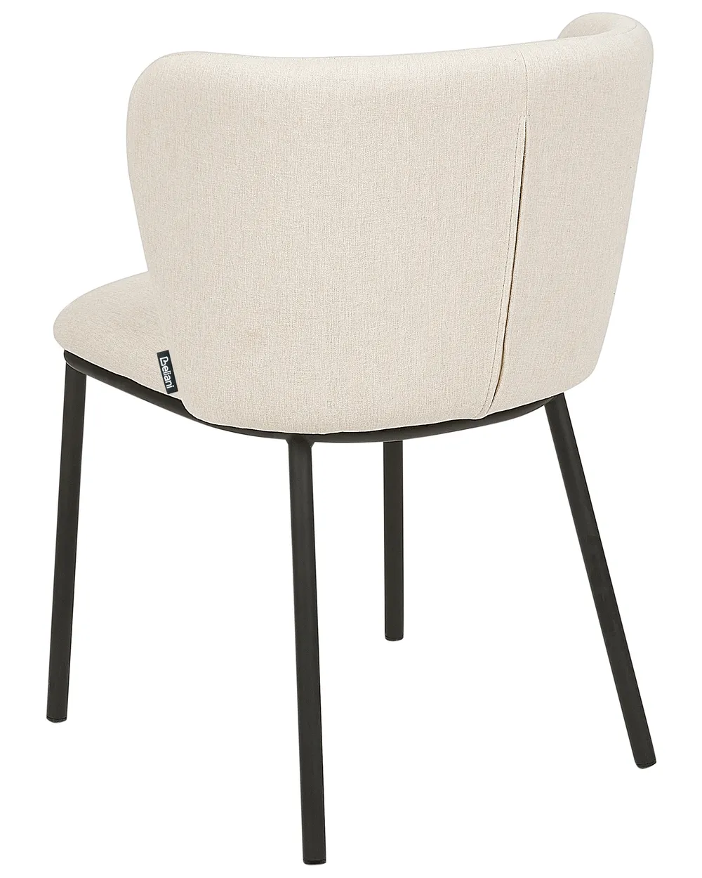Set of 2 Dining Chairs MINA Fabric Off-White_1030336