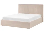 Letto contenitore VION Bouclé Beige 160 x 200 cm_1042719