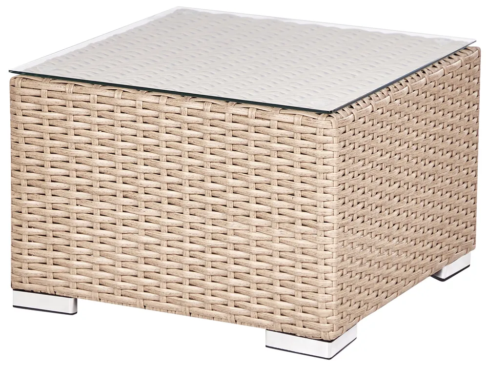 Garden Lounge Set with Table 8 Seater XXL Modular PE Rattan Beige Right Hand_905107