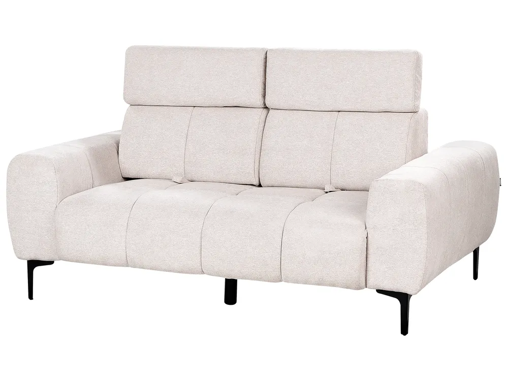 Sofa 2 Seater VEGAMO Fabric Light Beige_924891